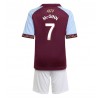 Aston Villa John McGinn #7 Hemmaställ Barn 2025-26 Korta ärmar (+ Korta byxor)